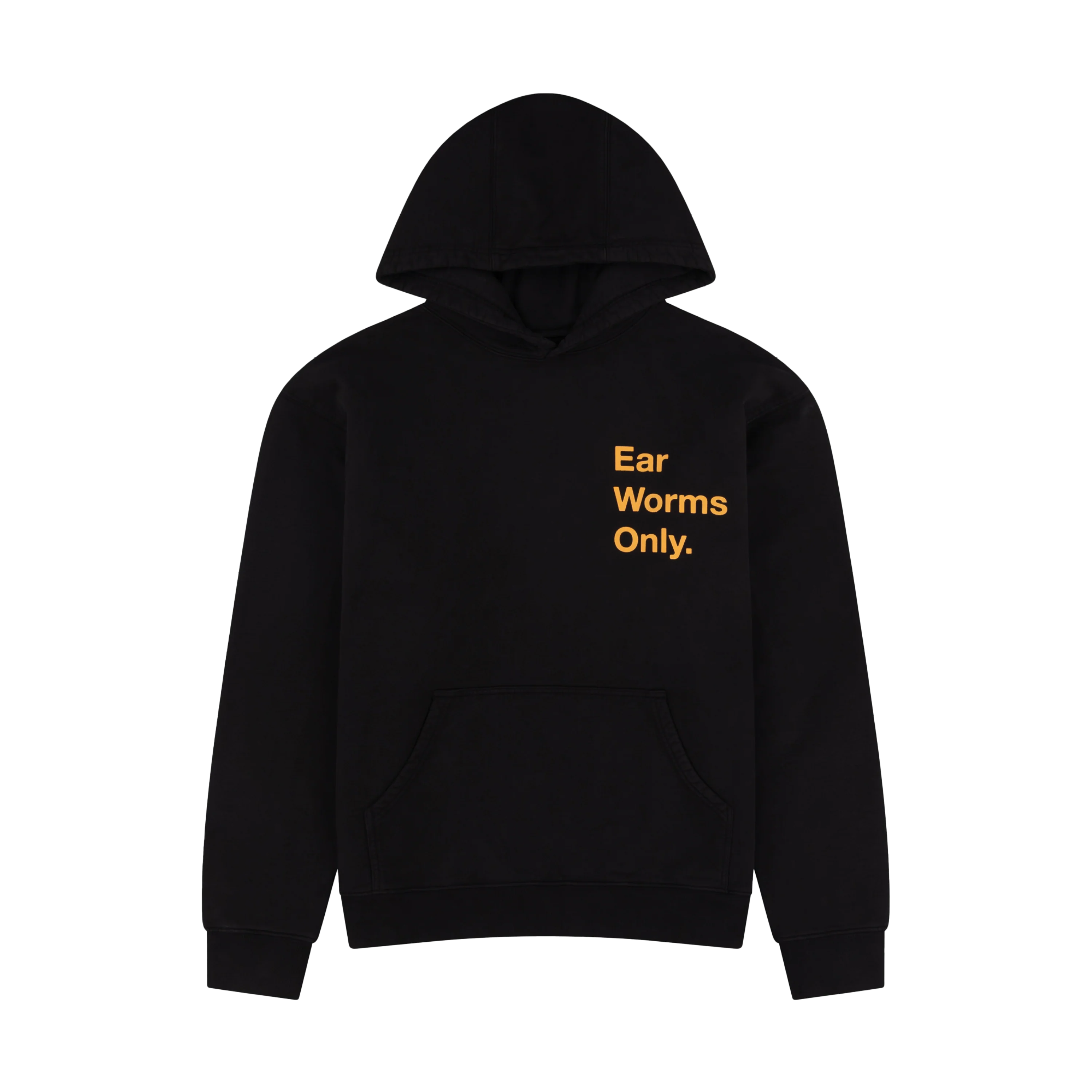 BRAIN DEAD X NTS EAR WORMS ONLY BLACK HOODIE