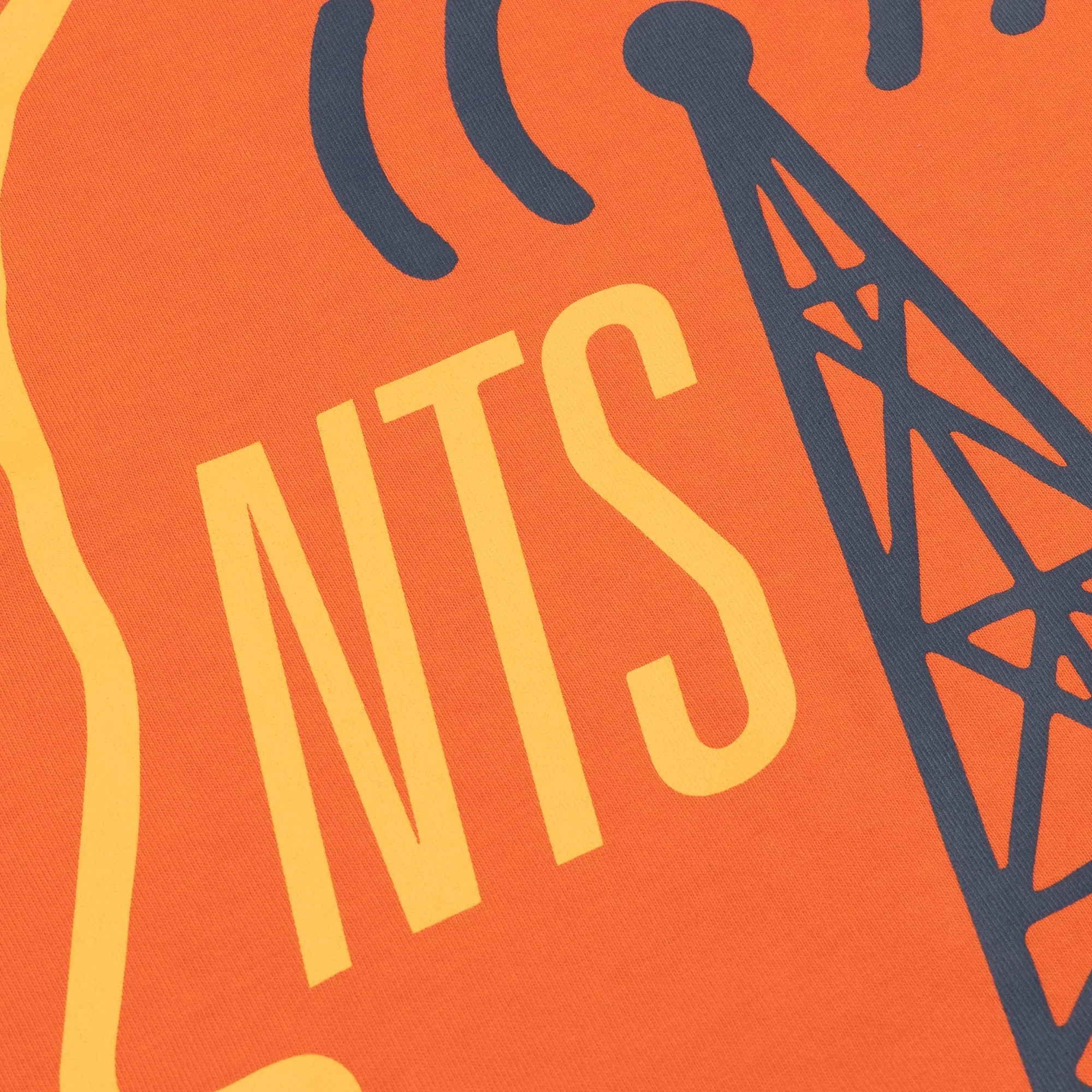 BRAIN DEAD X NTS EAR WORMS ONLY ORANGE TEE - Image 4