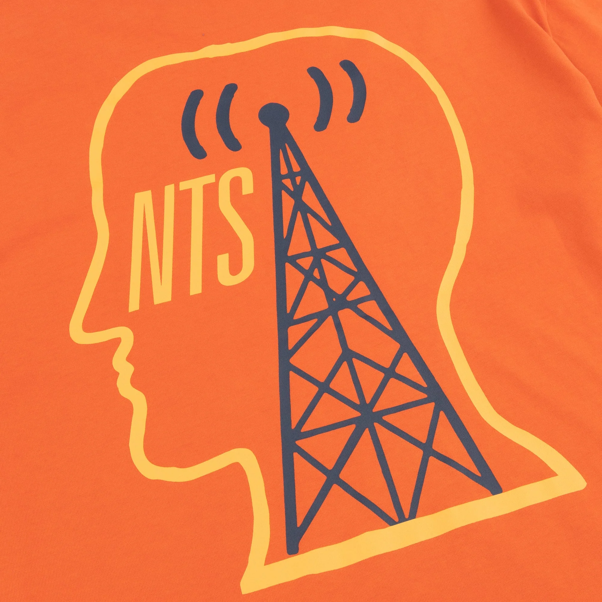 BRAIN DEAD X NTS EAR WORMS ONLY ORANGE TEE - Image 5