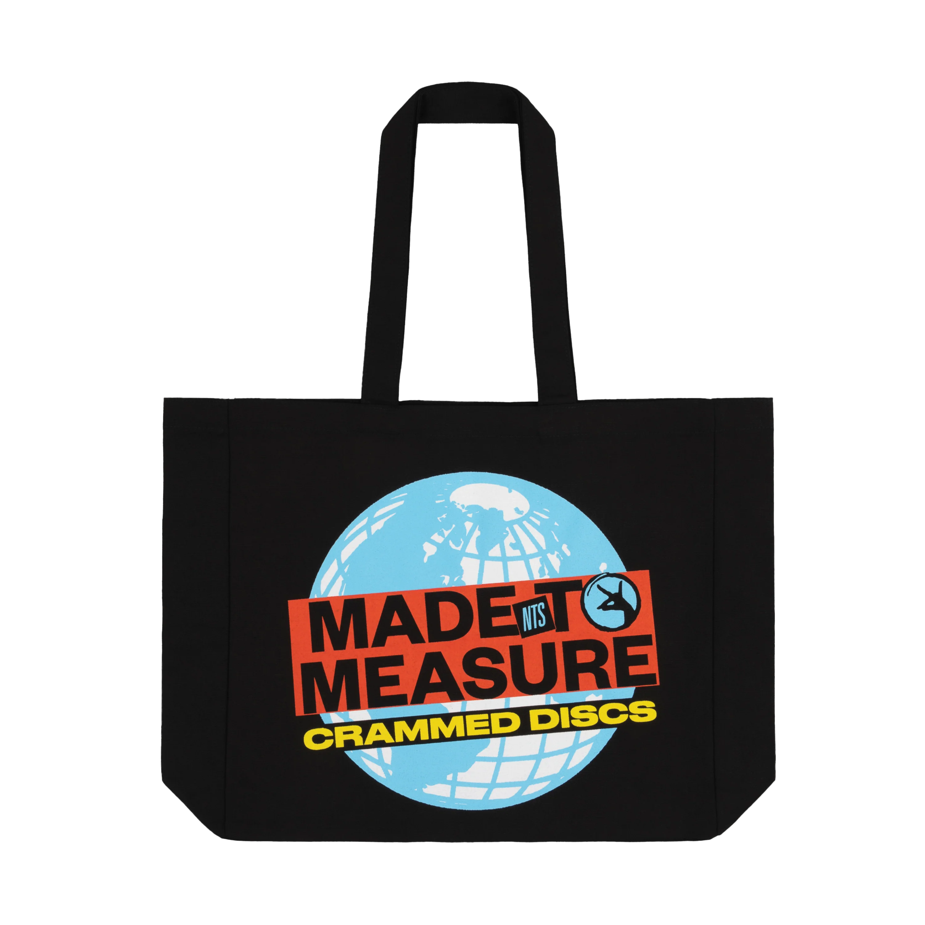 CRAMMED DISCS X NTS LOVE DESTROYS EVIL TOTE BAG - BLACK