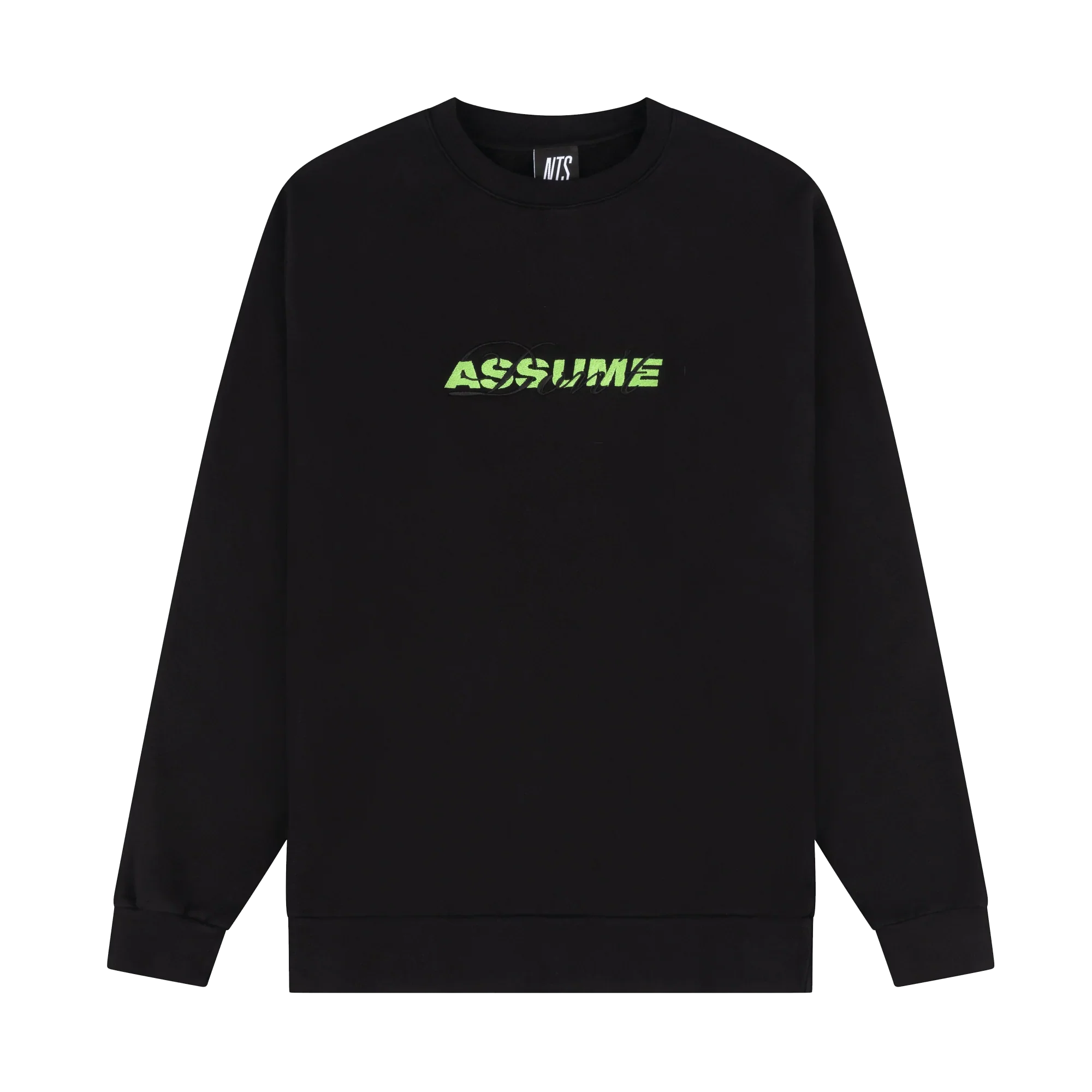 Don't Assume Black Crewneck Sweatshirt