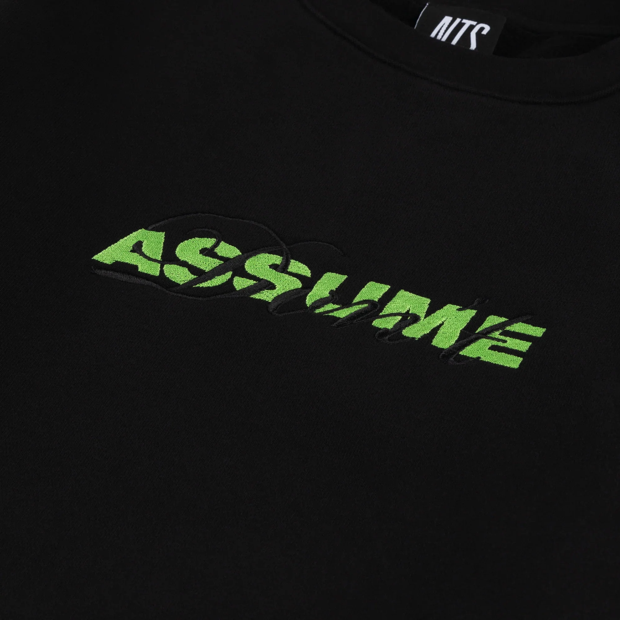 Don't Assume Black Crewneck Sweatshirt - Image 3