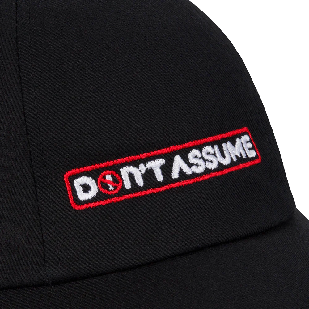 Don't Assume Cap - Black - Image 4