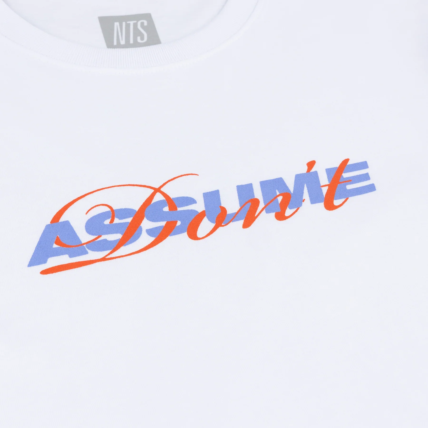 Don't Assume White Tee - Image 3