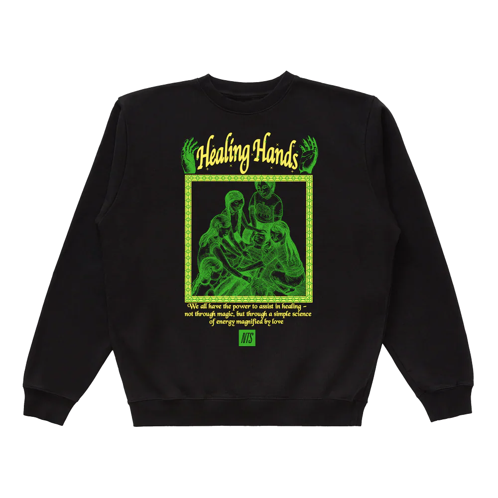 Healing Hands Crewneck Sweatshirt - Black