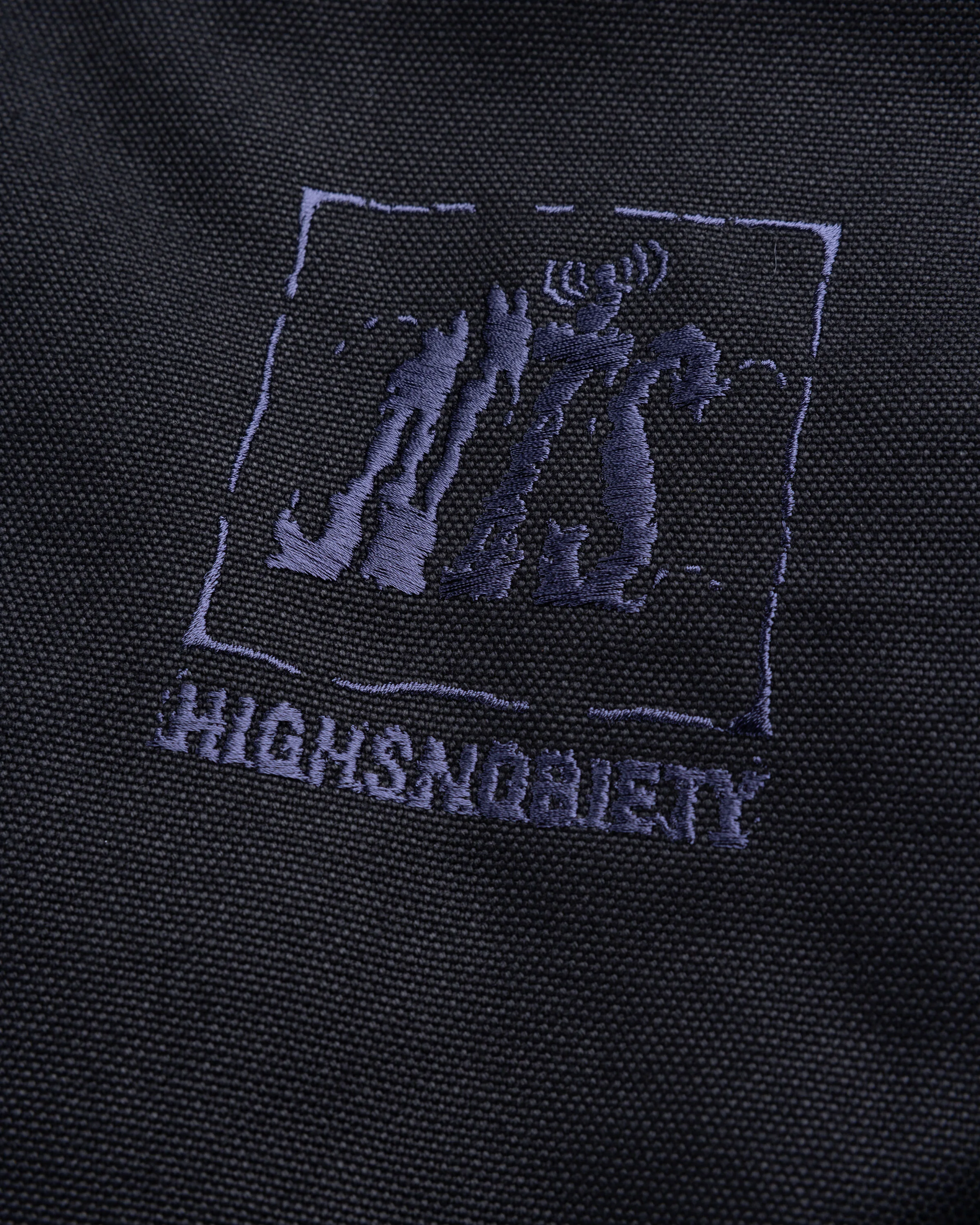 Highsnobiety X NTS Canvas Bomber Jacket - Black - Image 4