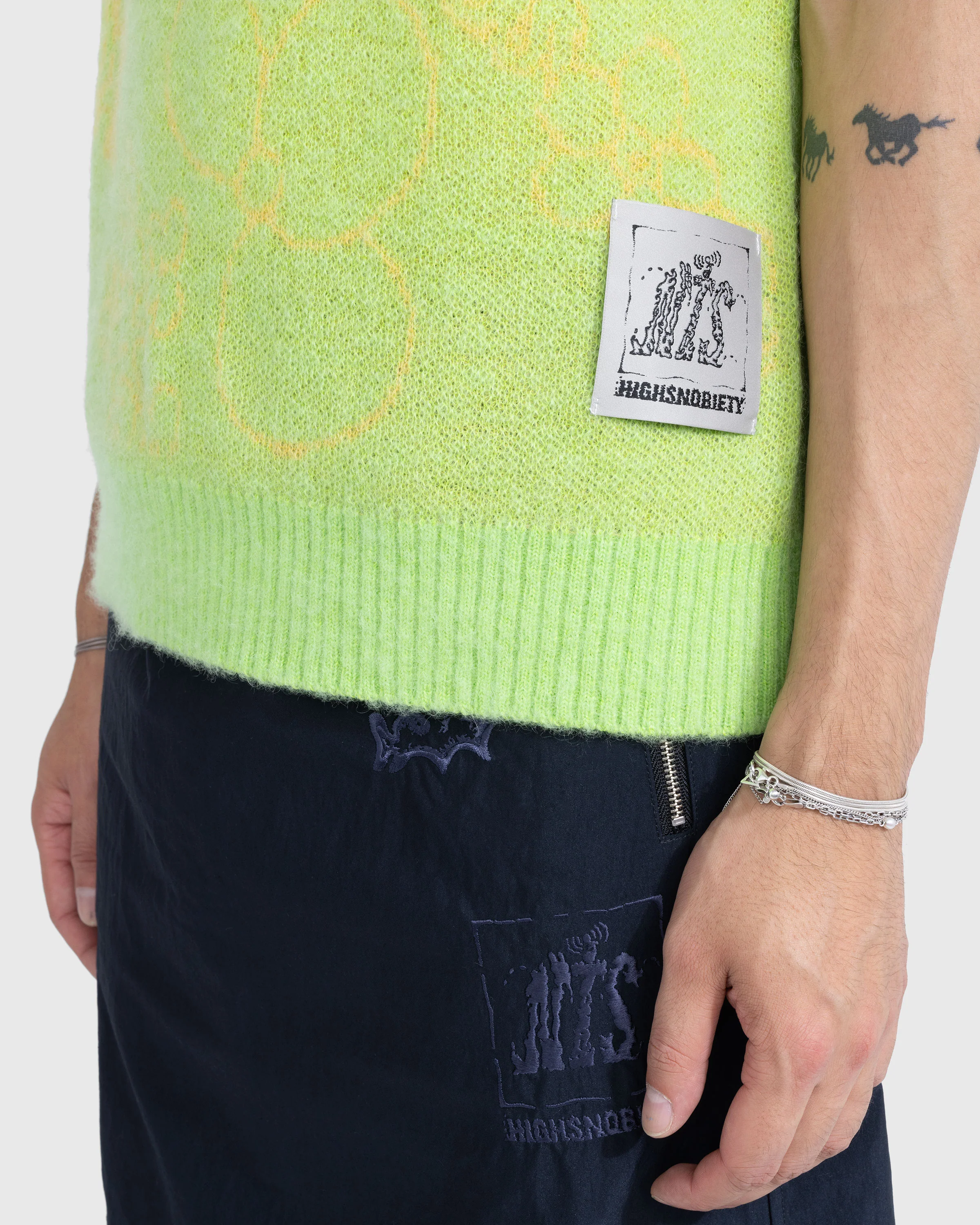 Highsnobiety x NTS Knit Vest - Green - Image 6