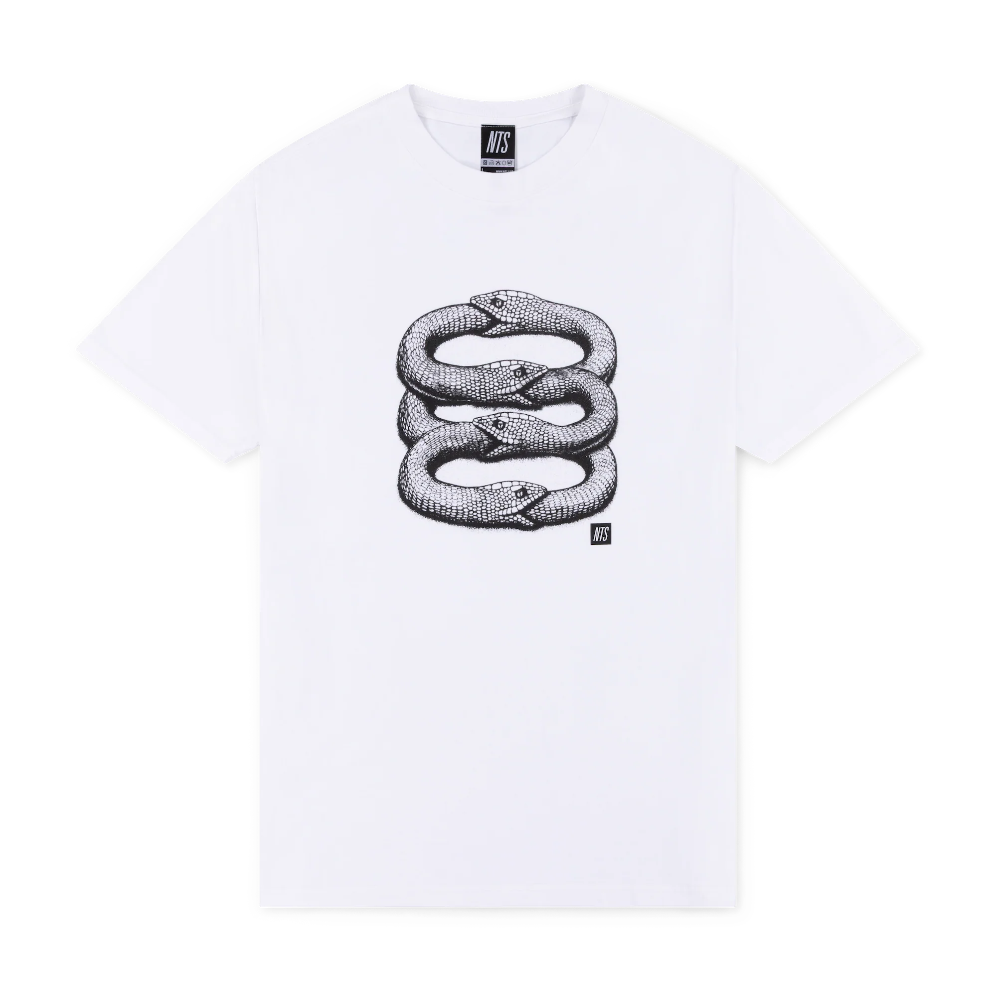 Infinity Snake Tee - White