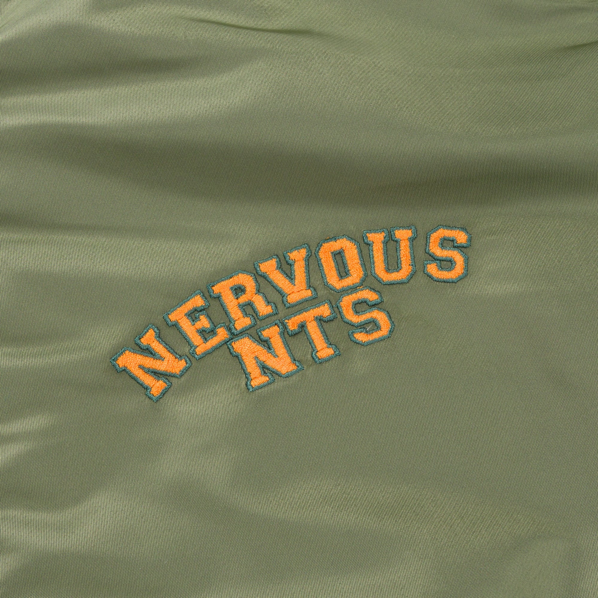 Nervous X NTS MA-1 Bomber Jacket - Green - Image 4