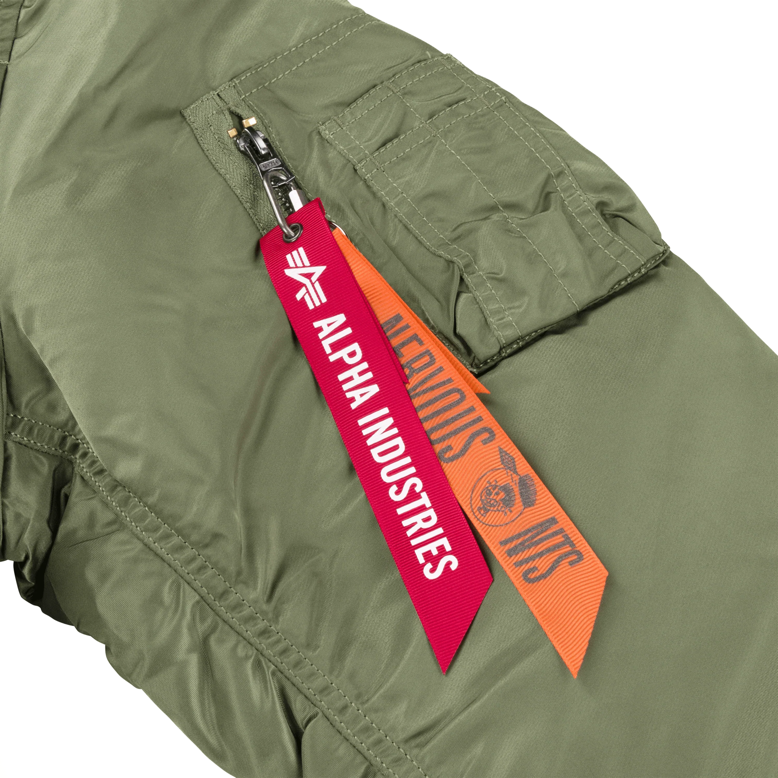 Nervous X NTS MA-1 Bomber Jacket - Green - Image 5