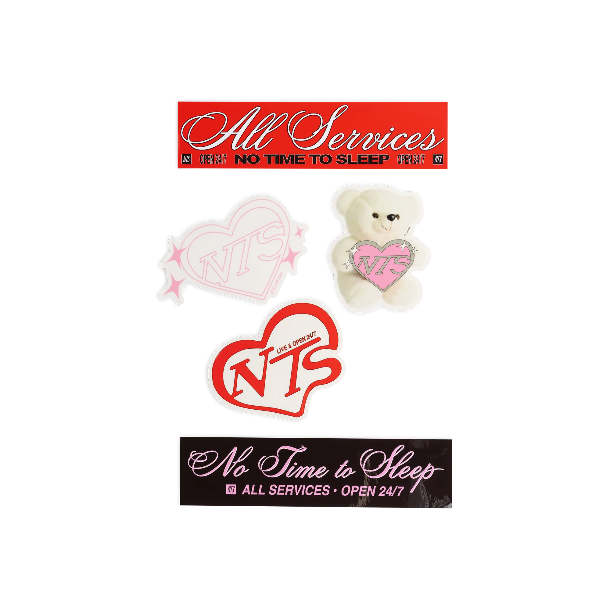 No Time to Sleep Sticker Pack - Multi-coloured - Image 2