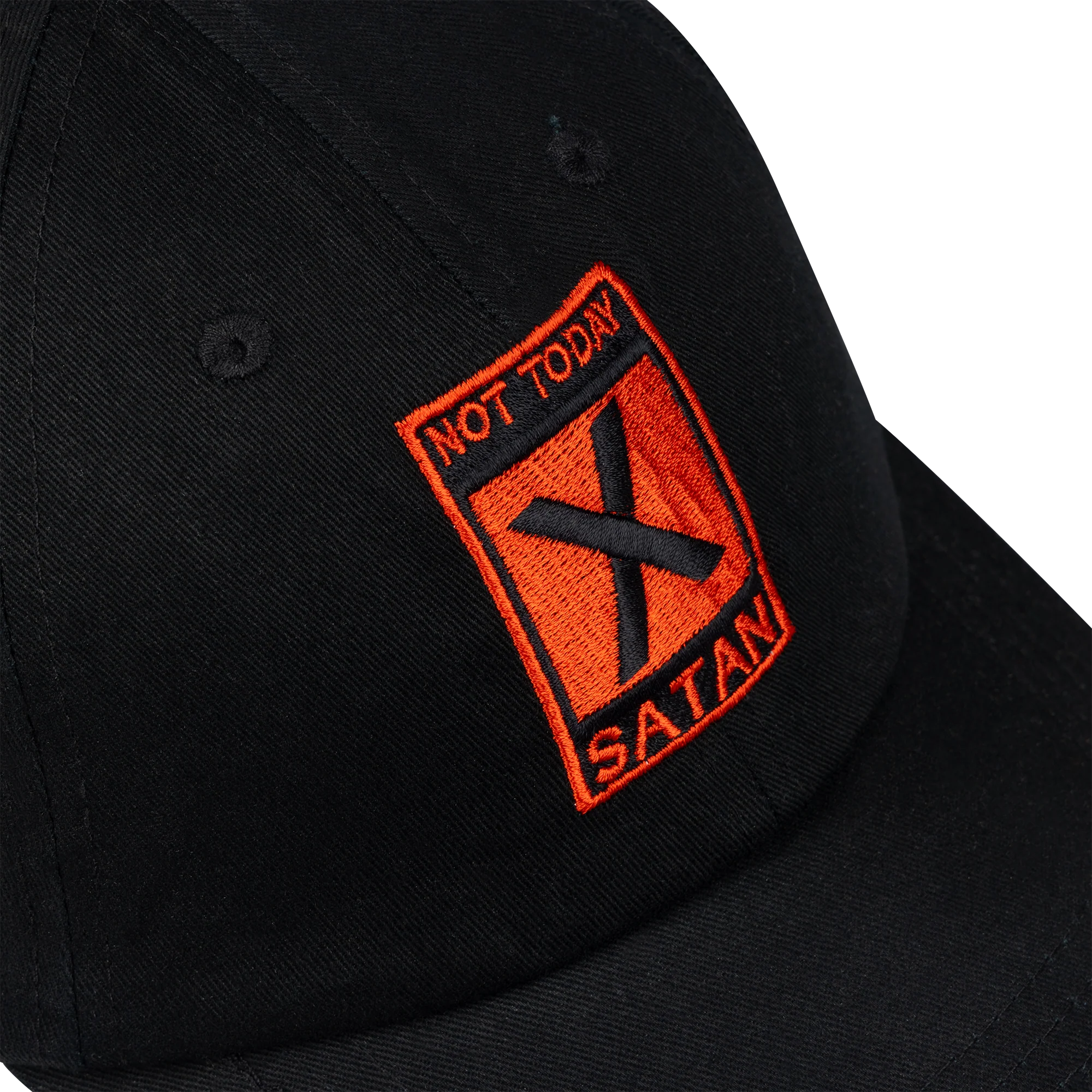 Not Today Satan Cap - Black - Image 3