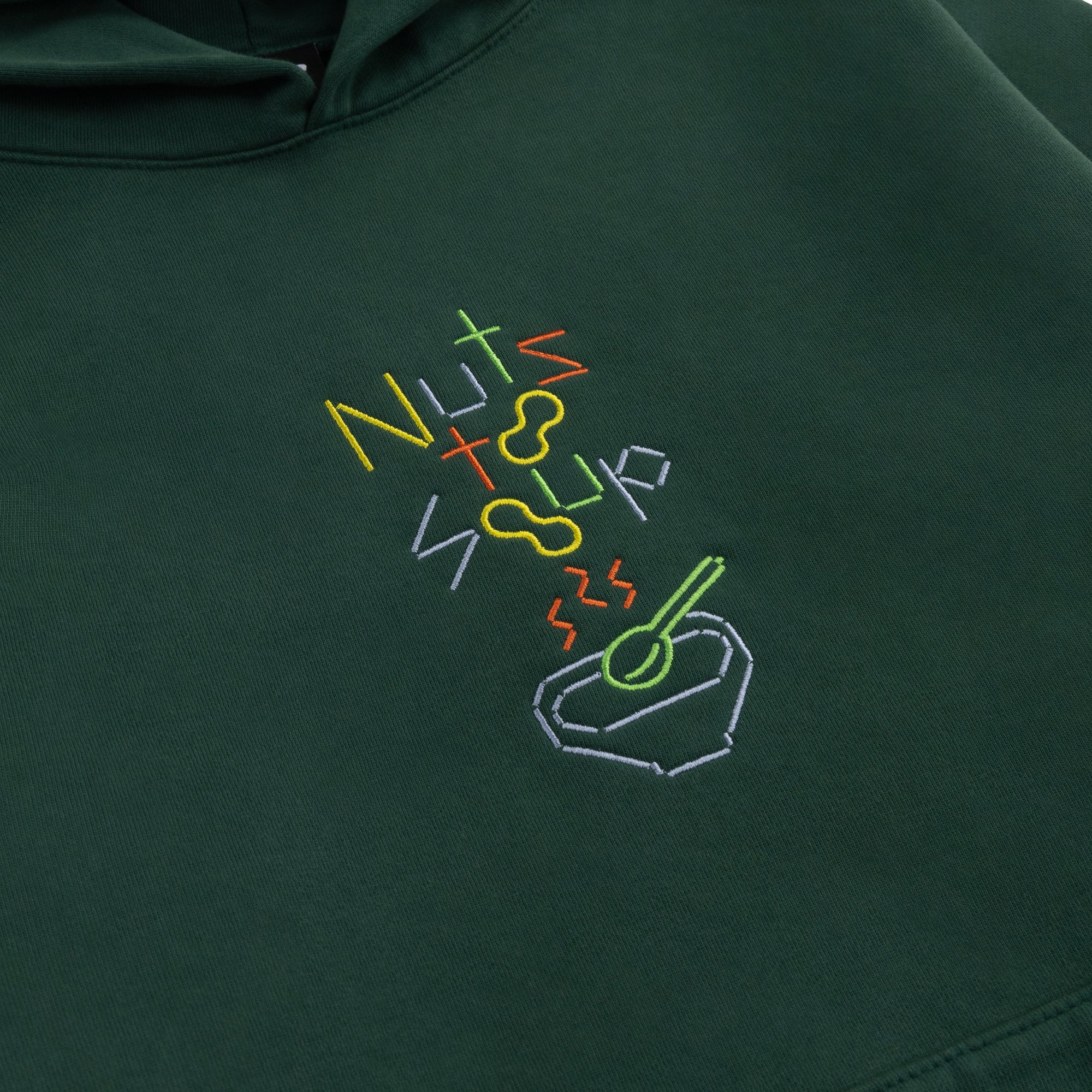 Nuts To Soup Sticks Green Hoodie - Image 4