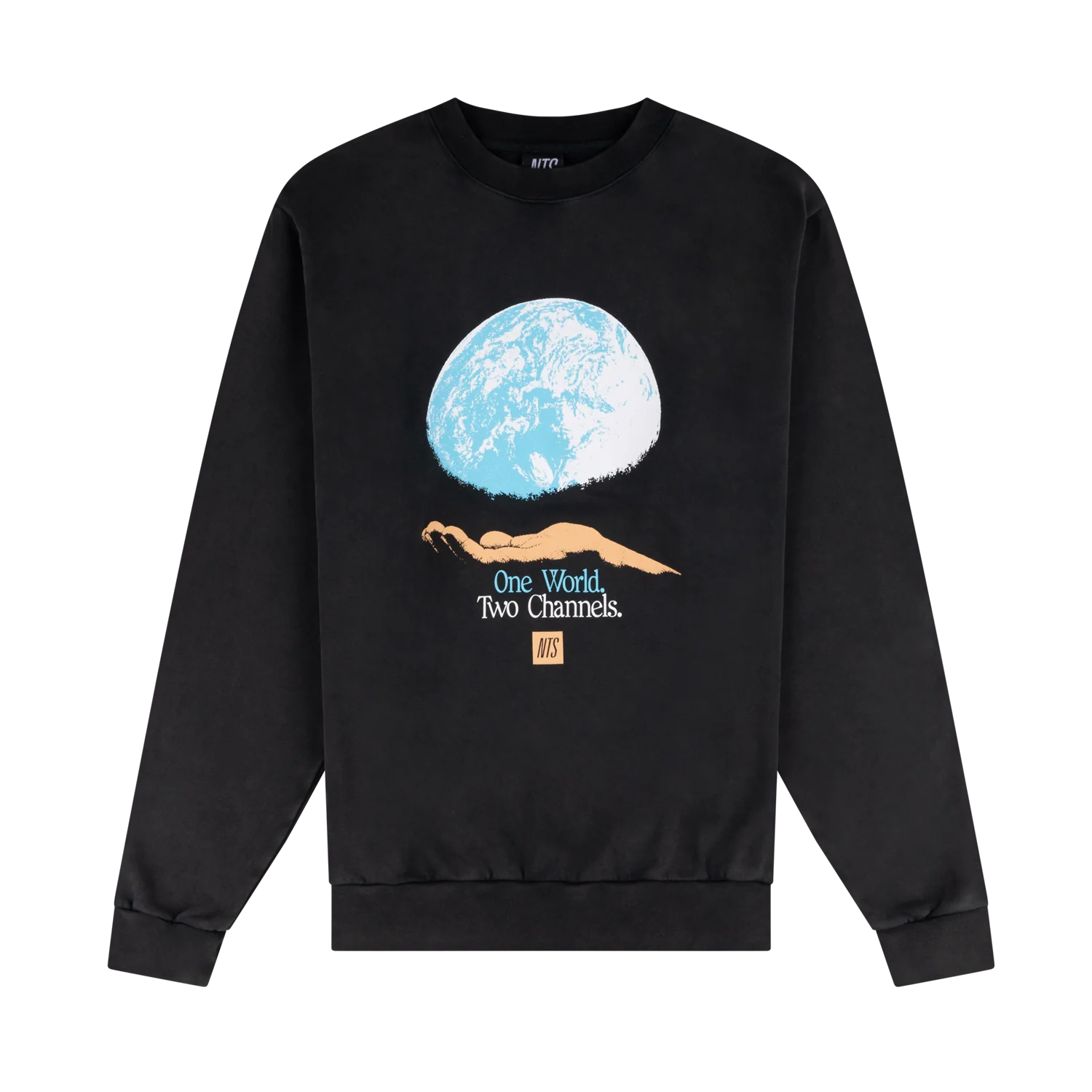 One World Two Channels Sweatshirt - Vintage Black