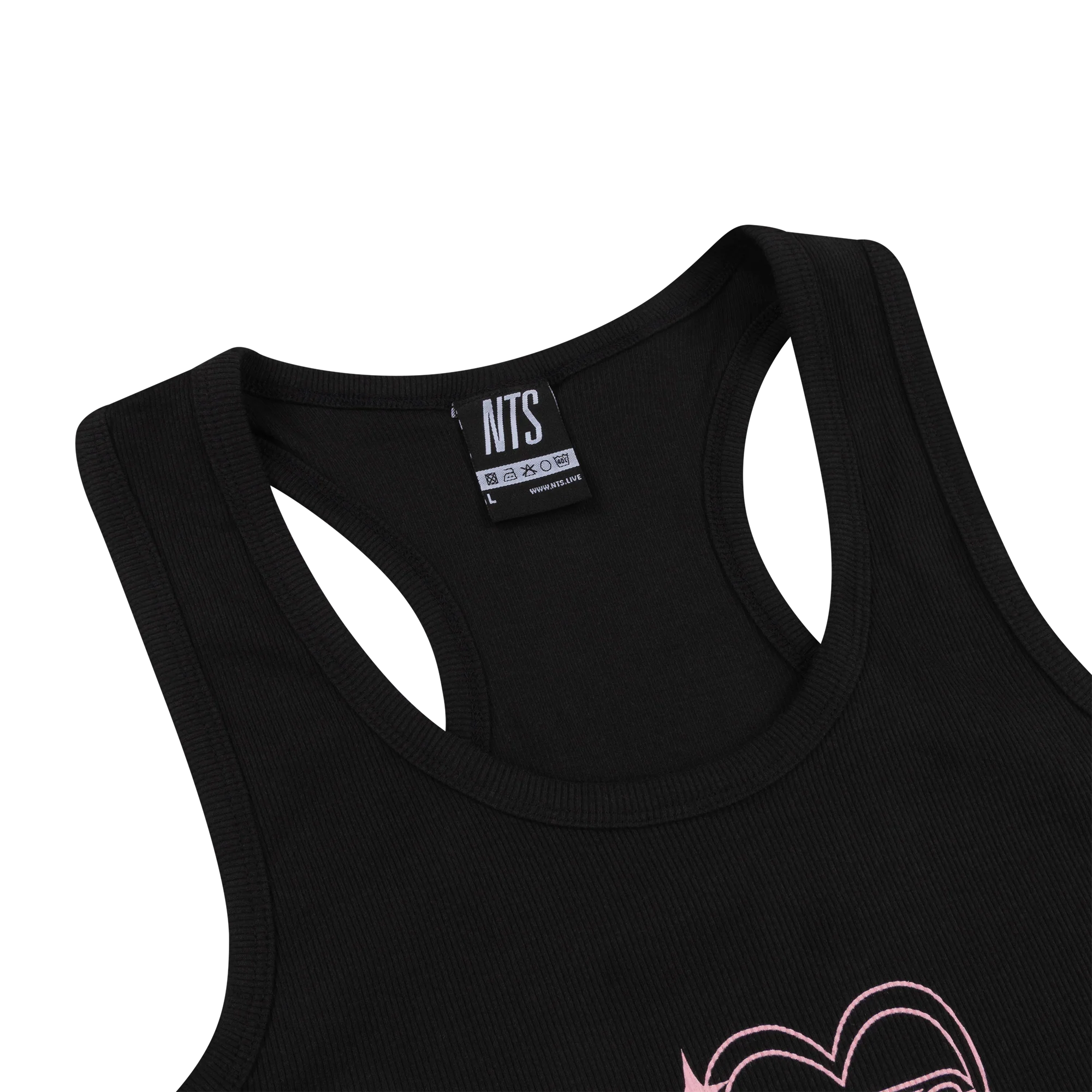 Sparkle Heart Tank Top - Black - Image 4