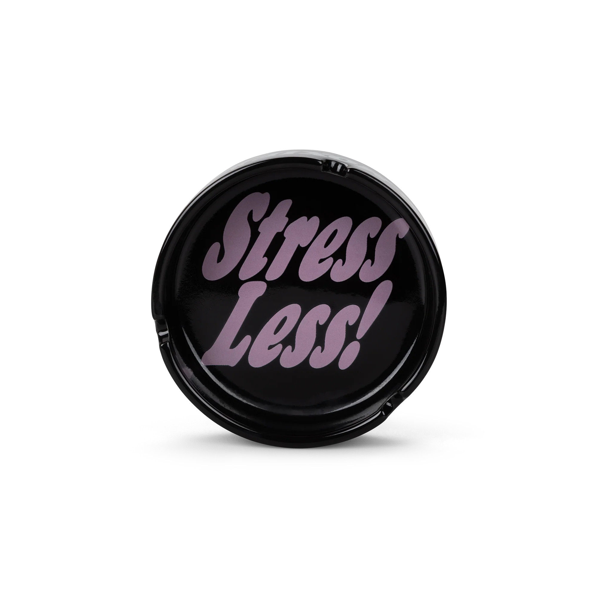 Stress Less with Moxie Ceramic Ashtray - Black - Image 2