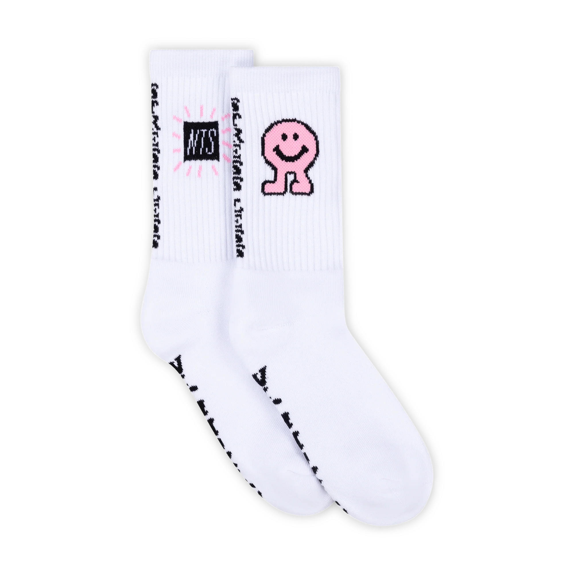Stress Less with Moxie Socks - White - Image 4