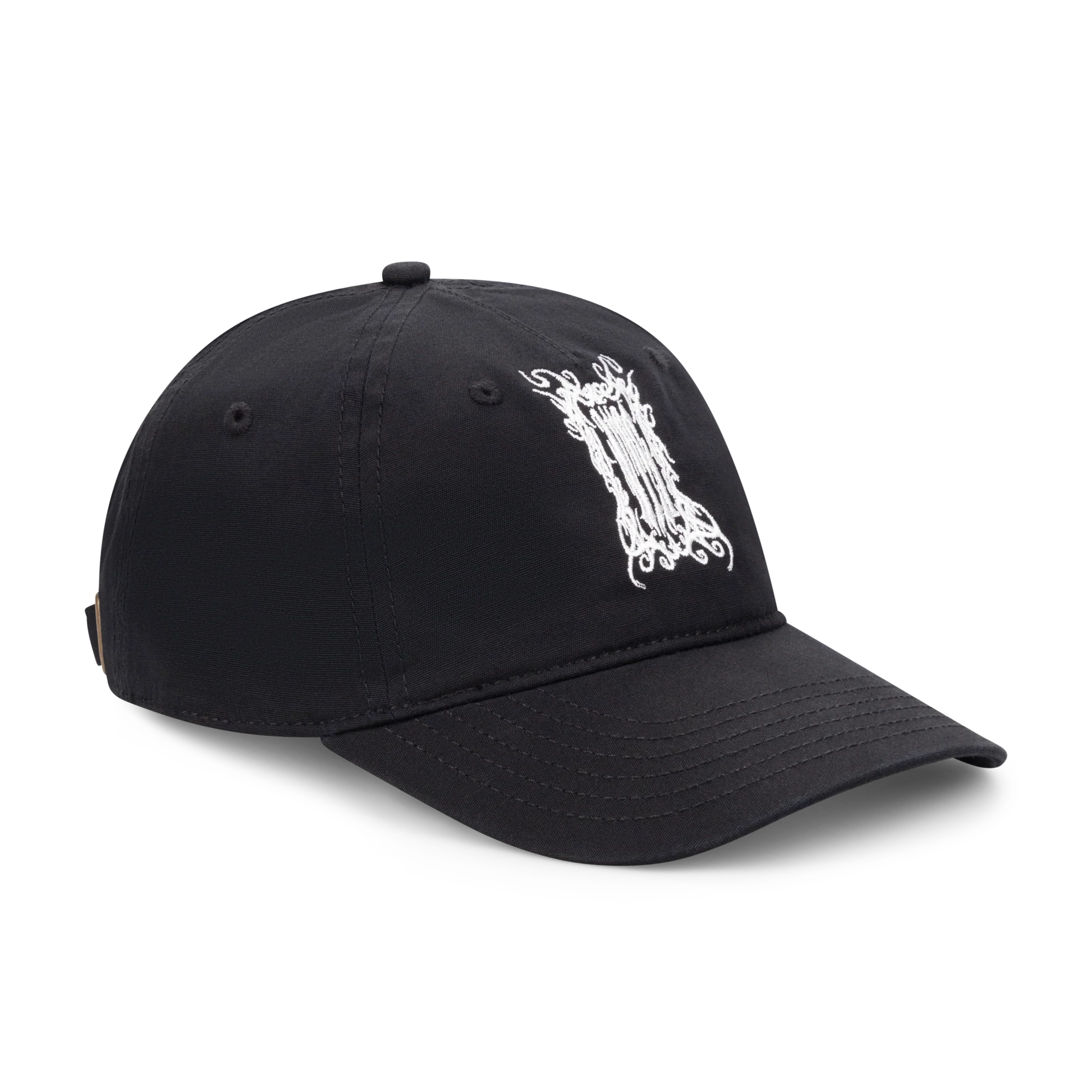 Warped Gothic Logo Cap - Black - Image 3